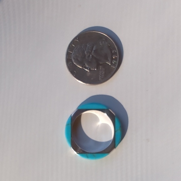 Turquoise 925 Sterling Silver Ring - Picture 13 of 14
